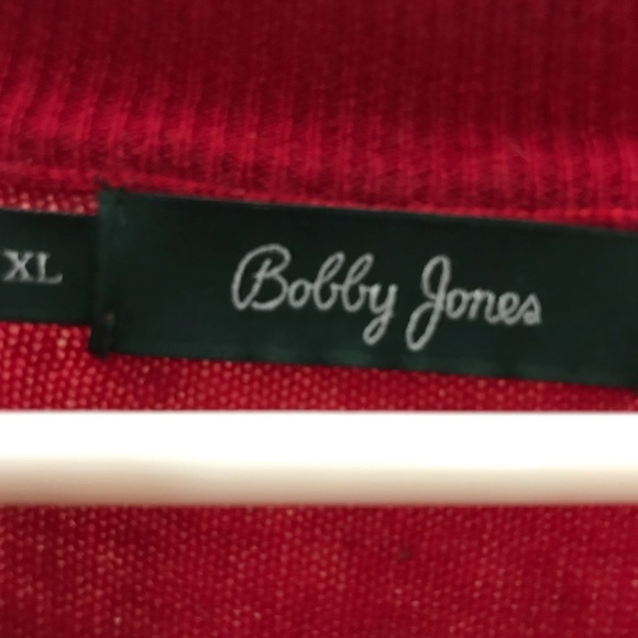 Bobby Jones Cashmere/Wool Blend Half Zip Sweater - Picture 3 of 6